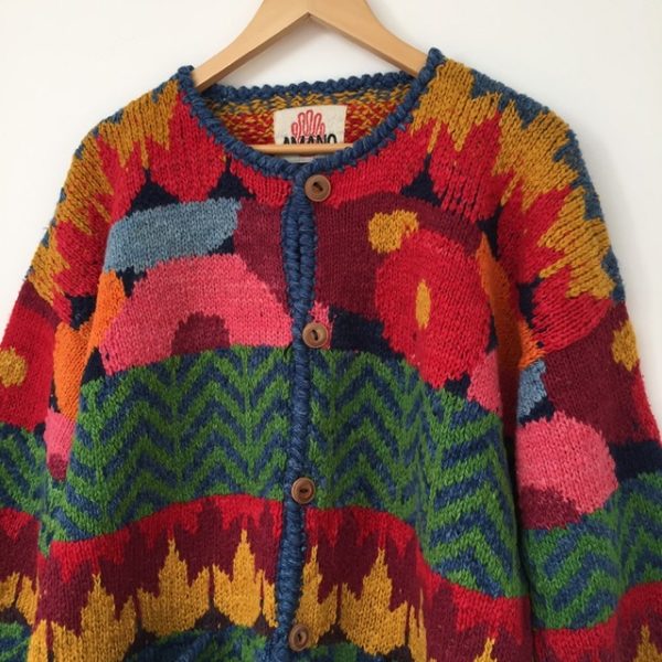 Amano rainbow knitted dream cardigan