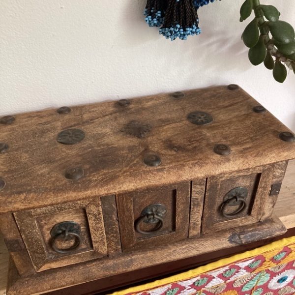 Vintage Indian wooden drawers