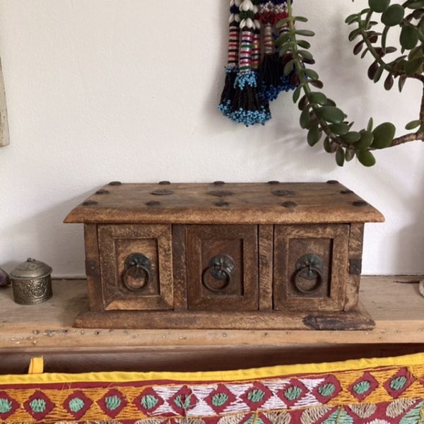 Vintage Indian wooden drawers