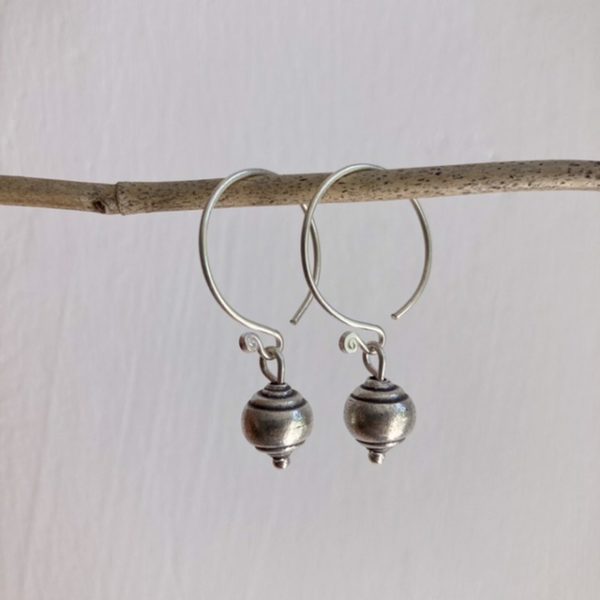 Handmade silver hill tribe earrings