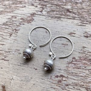 Handmade silver hill tribe earrings