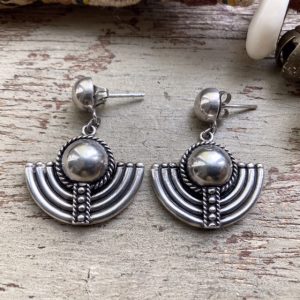 Vintage sterling silver bohemian earrings