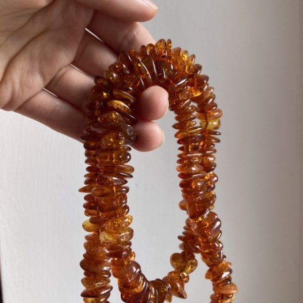 Vintage natural Baltic amber necklace