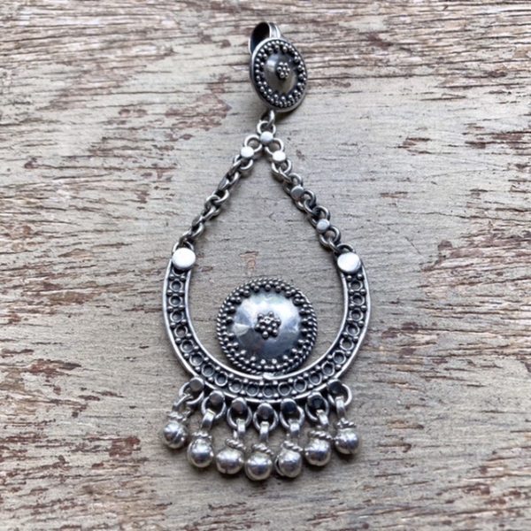 Vintage Indian sterling silver pendant