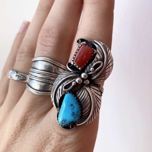 Vintage sterling silver Navajo ring