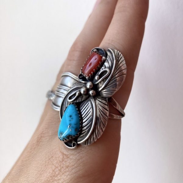 Vintage sterling silver Navajo ring
