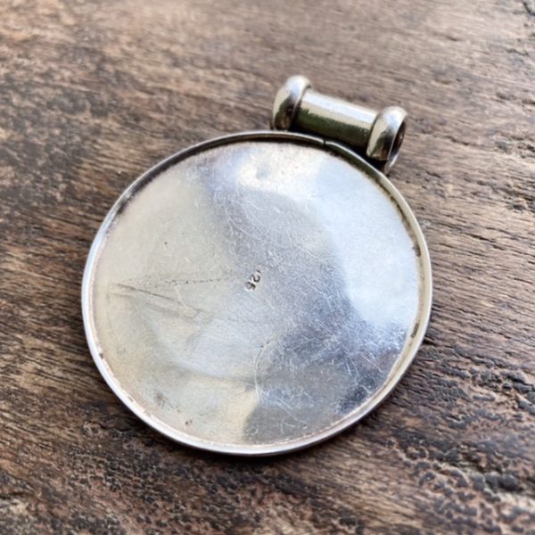 Vintage sterling silver spiral pendant