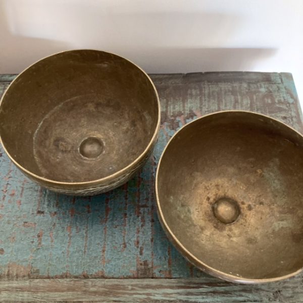 Vintage Indian brass bowls
