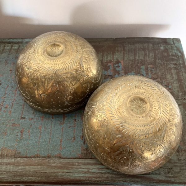 Vintage Indian brass bowls