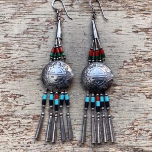 Vintage sterling silver Zuni earrings