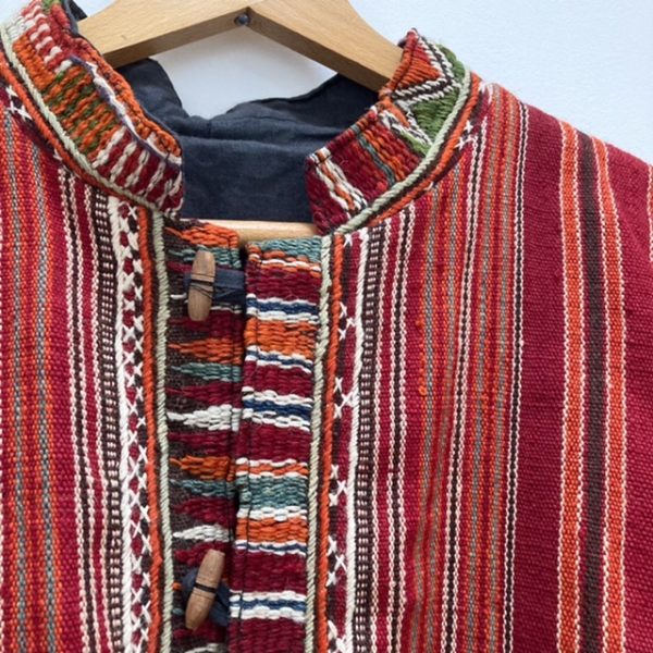 Beautiful Vintage Earthy Woven Textile Jacket