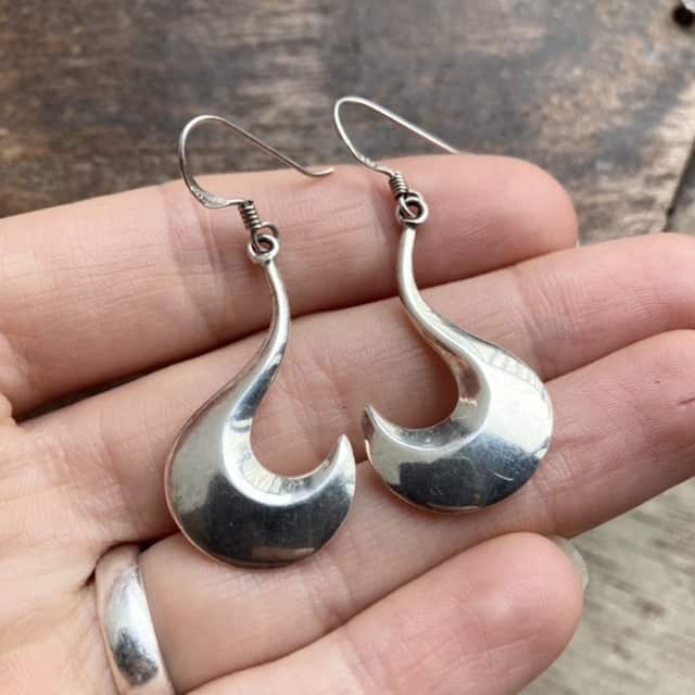 Vintage sterling silver dangly earrings