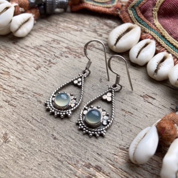 Vintage indian sterling silver earrings