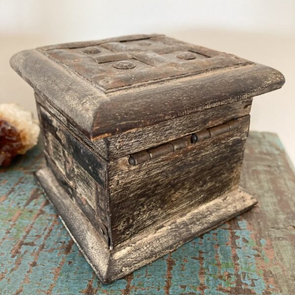 Vintage Indian wooden box