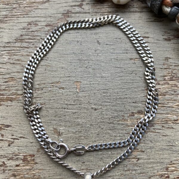 Vintage sterling silver Om necklace