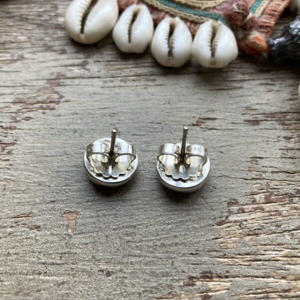 Vintage sterling silver carnelian earrings