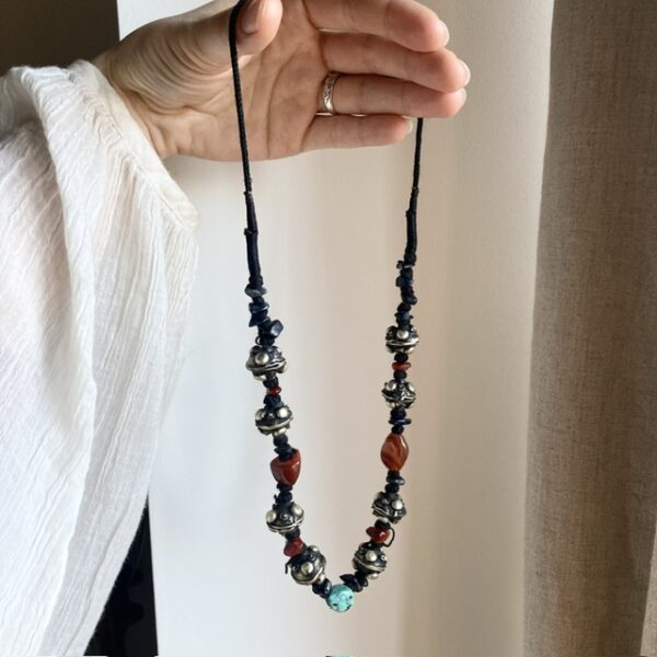 Vintage Afghan beaded necklace