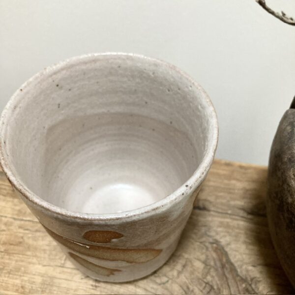 Handmade earthy ceramic cup