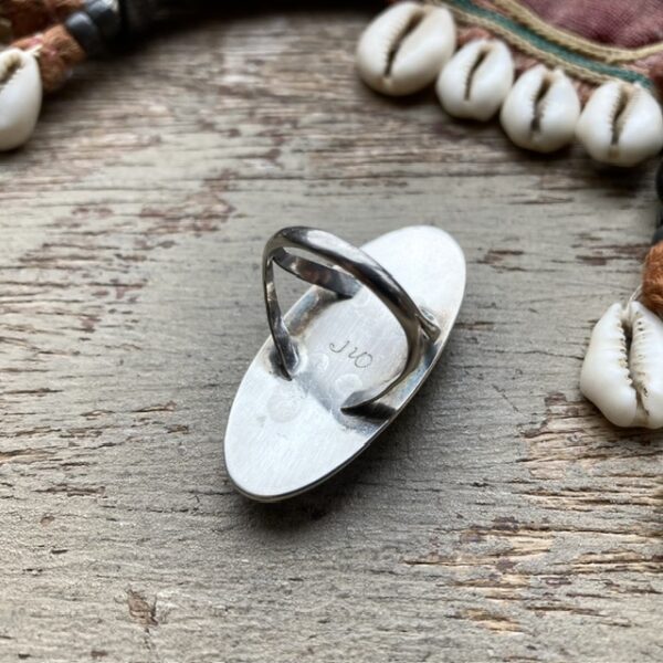 Vintage Native American sterling silver eagle ring