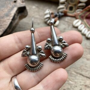 Vintage ornate sterling silver earrings