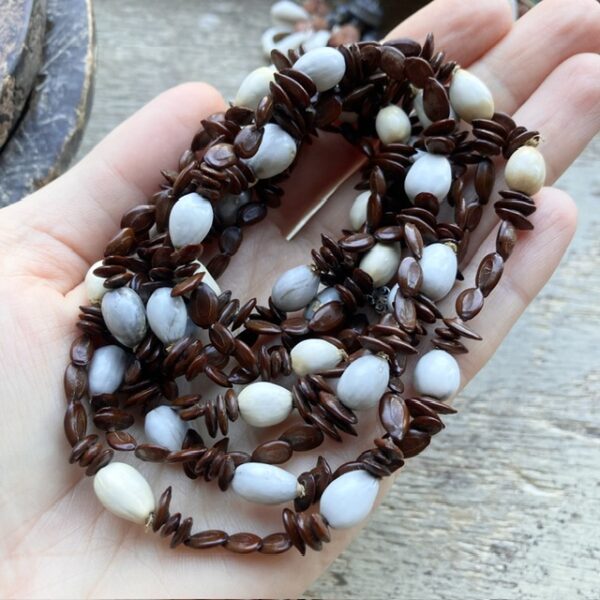 Vintage natural seed necklace