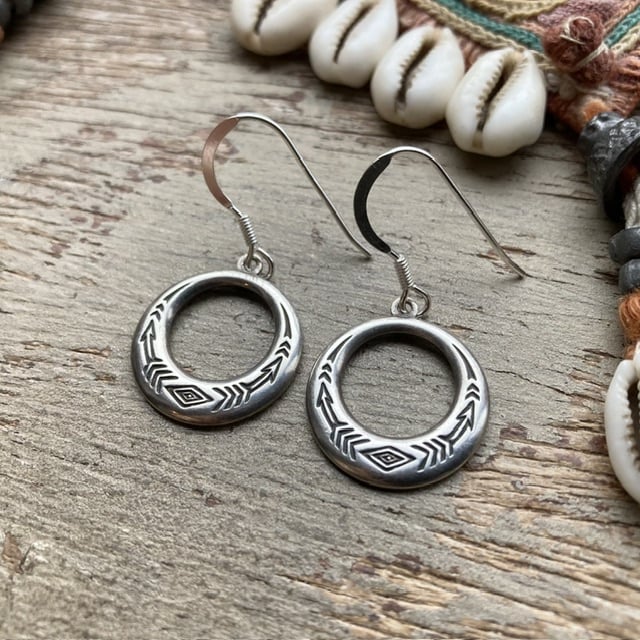 Vintage sterling silver Southwestern earrings