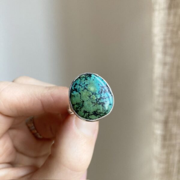 Vintage sterling silver turquoise ring