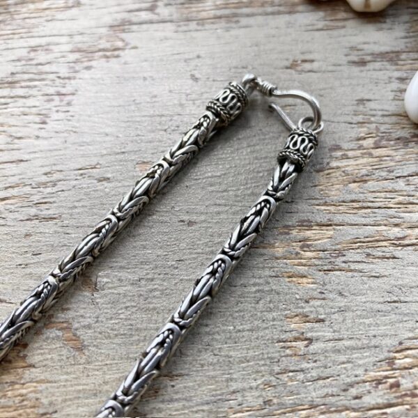 Vintage sterling silver Byzantine link chain