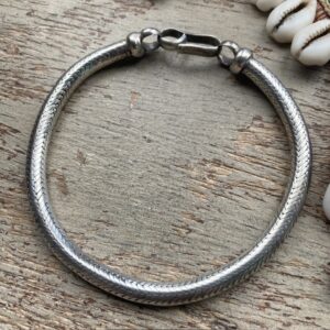 Indian heavy sterling silver snake bracelet