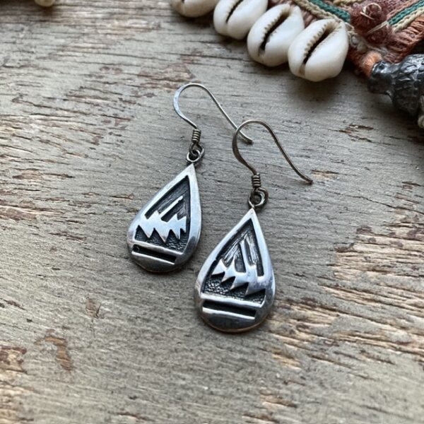 Vintage sterling silver Mexican earrings