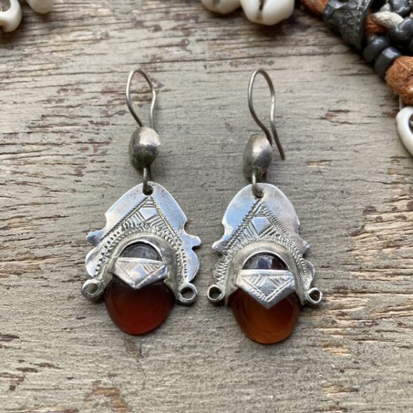 Vintage sterling silver Tuareg earrings