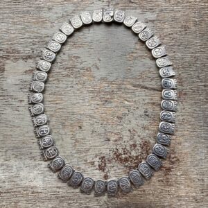 Vintage heavy solid silver Mexican necklace
