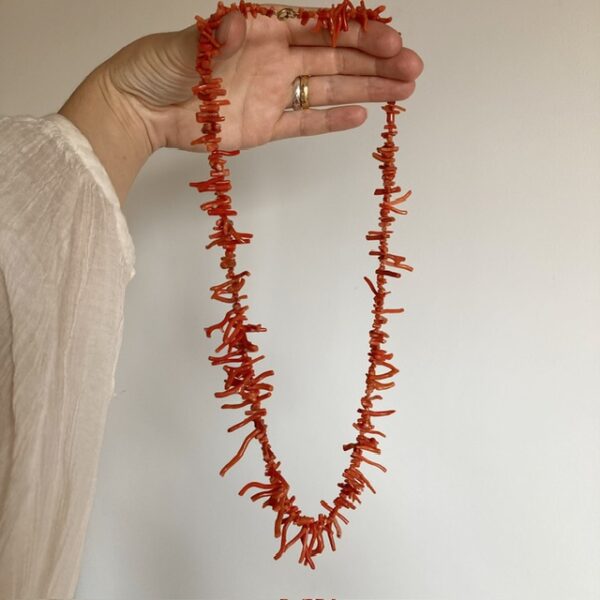 Vintage natural branch coral necklace