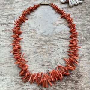 Vintage natural branch coral necklace