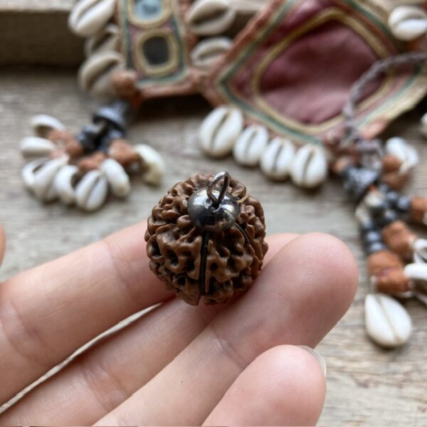 Vintage rudraksha bead pendant