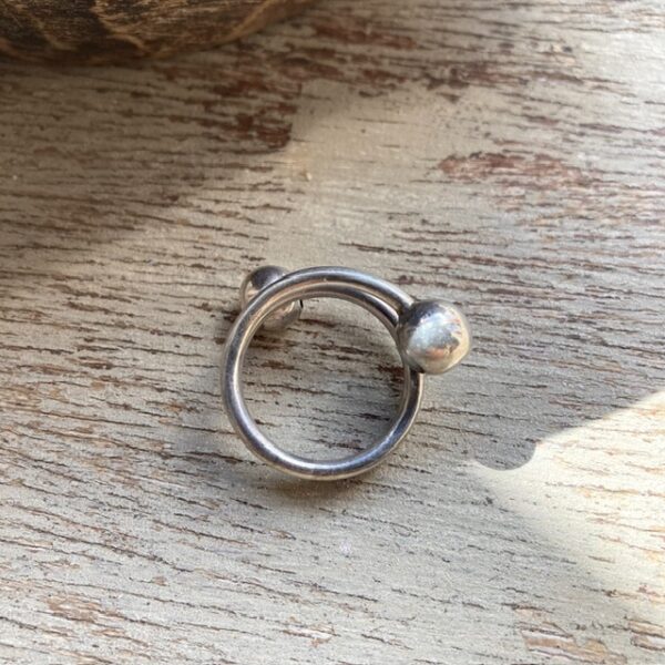 Vintage sterling silver wrap ring