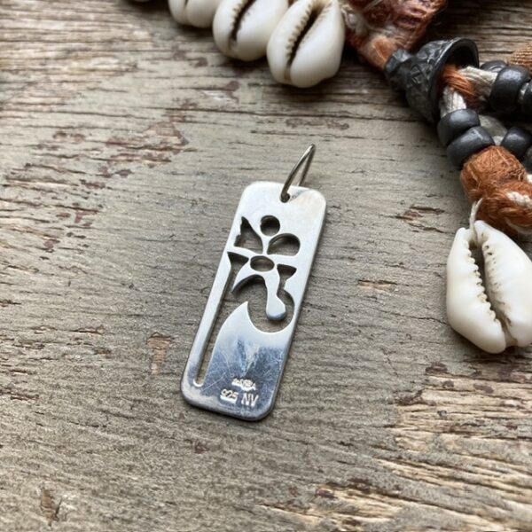 Vintage sterling silver Om pendant