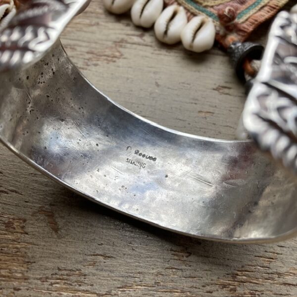 Vintage Navajo David Reeves solid silver cuff