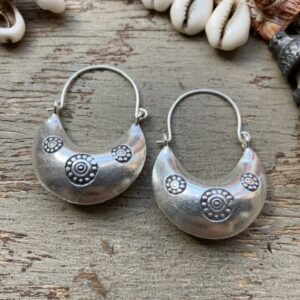 Handmade pure silver hill tribe earrings