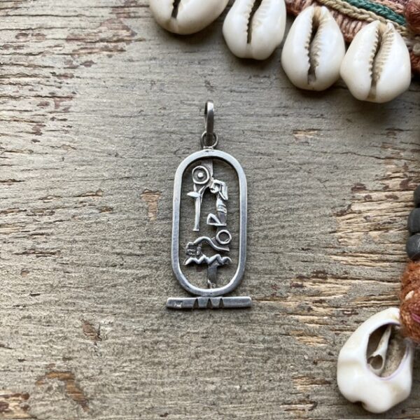 Vintage sterling silver egyptian pendant