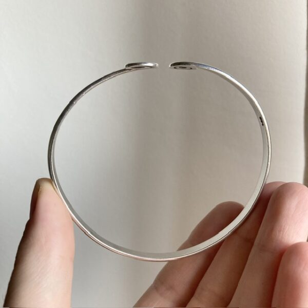 Vintage sterling silver upper-arm bangle