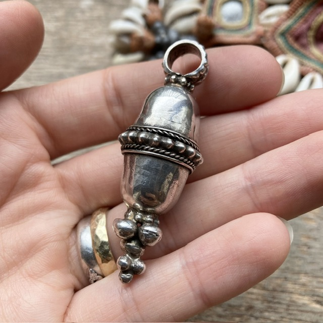 Antique Rajasthani sterling silver pendant