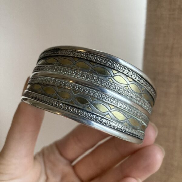 Vintage sterling silver Turkoman bangle