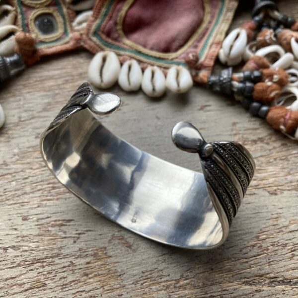 Vintage sterling silver Turkoman bangle