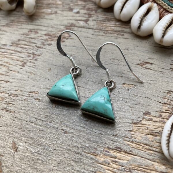 Vintage sterling silver turquoise earrings