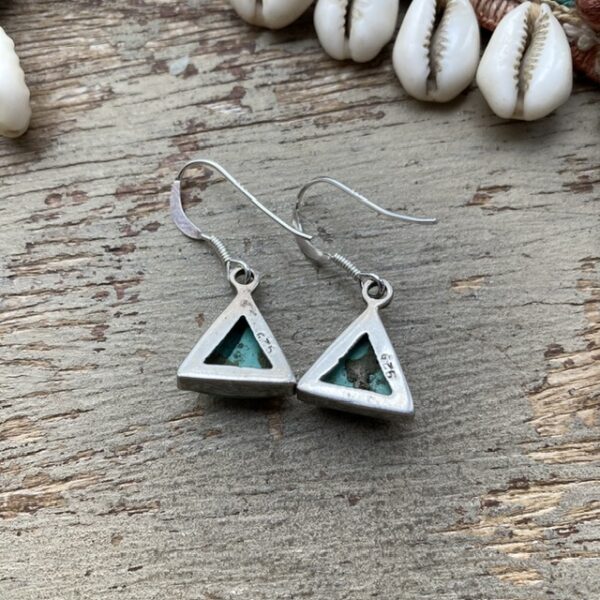 Vintage sterling silver turquoise earrings