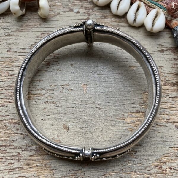 Vintage sterling silver Rajasthani bangle