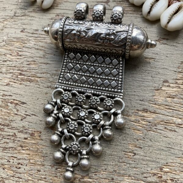 Vintage Indian sterling silver pendant