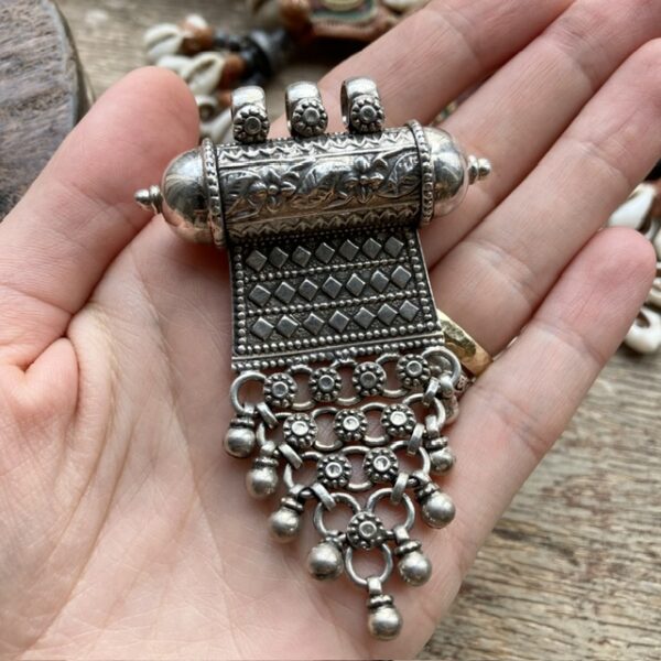 Vintage Indian sterling silver pendant