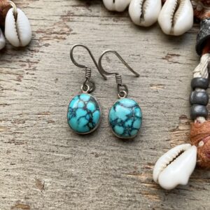 Vintage sterling silver turquoise earrings